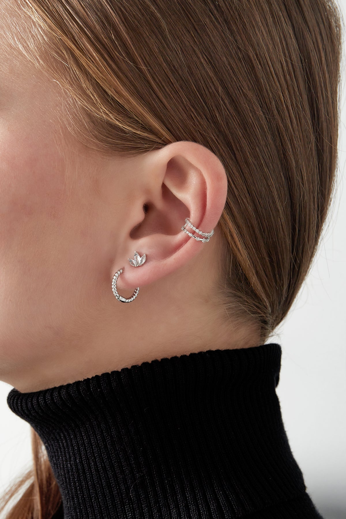 boucle d'oreille double sparkle