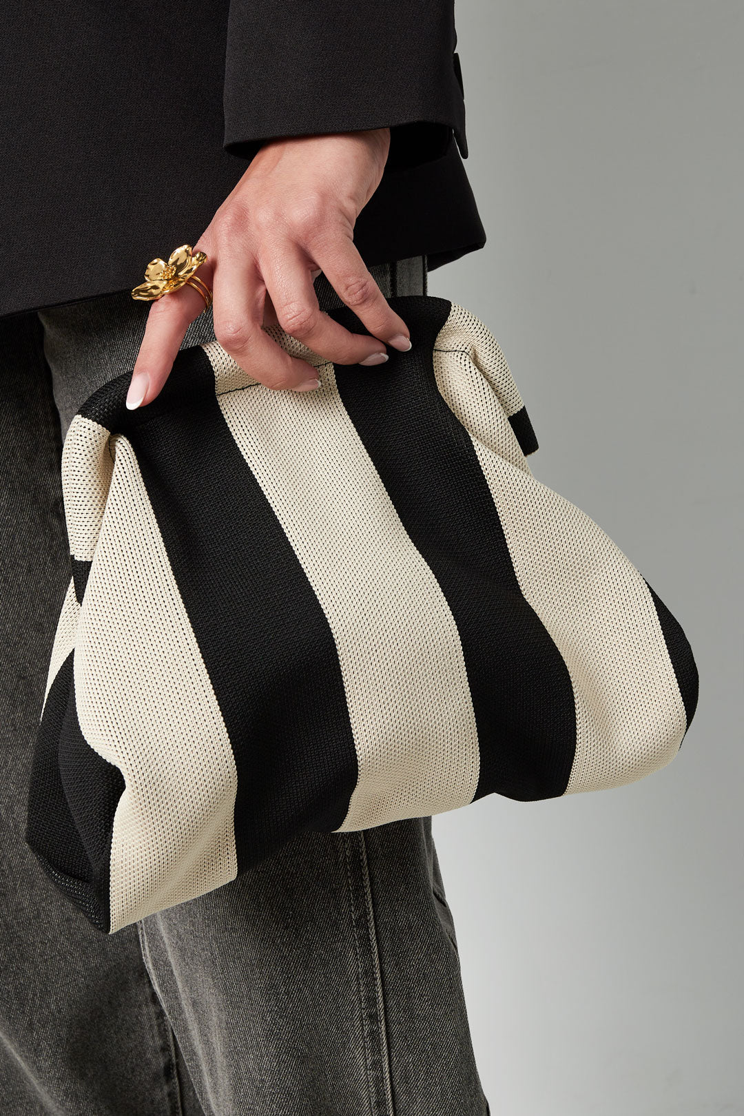 Pochette de plage rayée