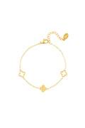 Bracelet trèfles Couleur or Acier inoxydable