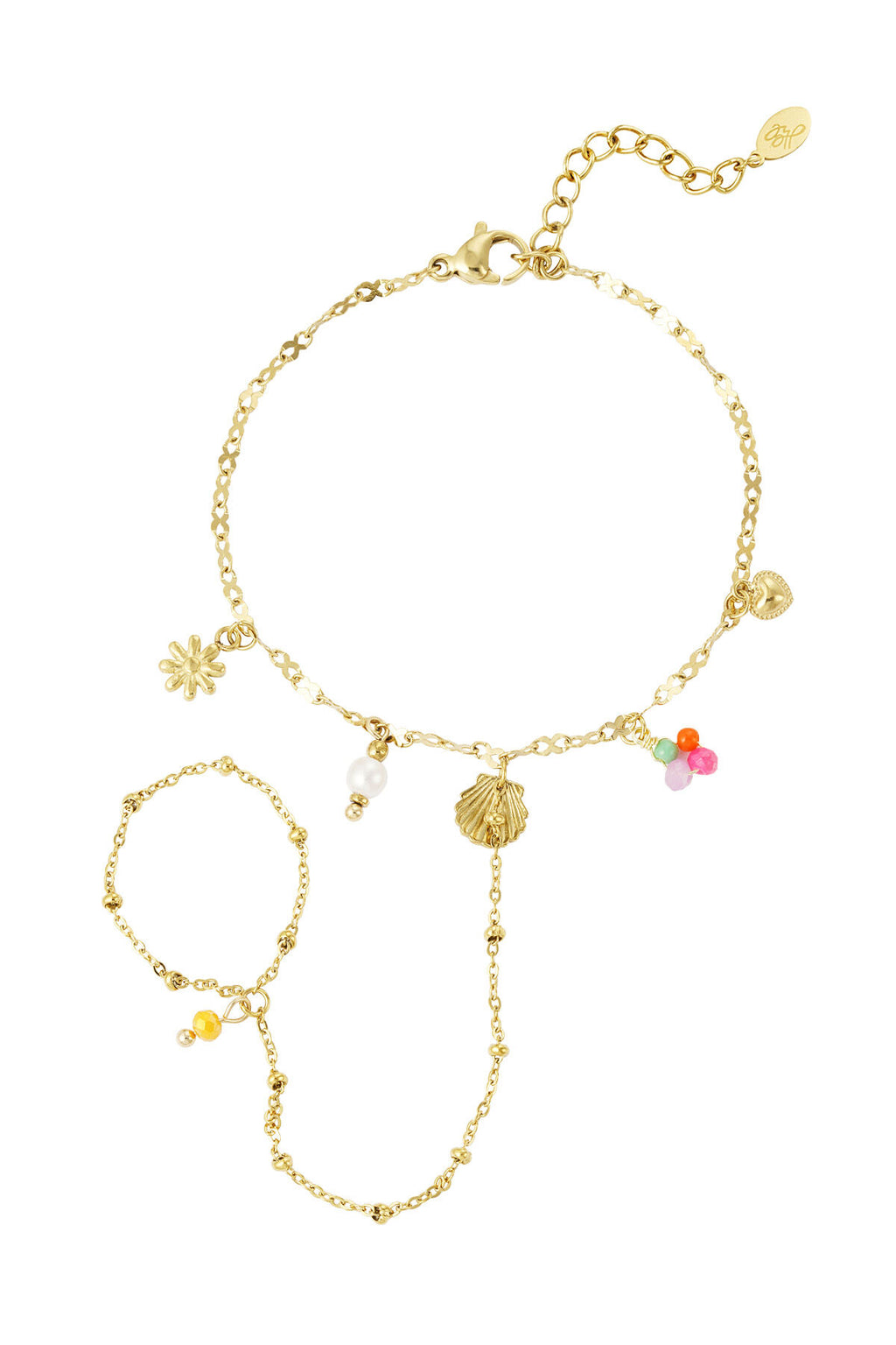 Elegant Gold Color Hand Chain for Women