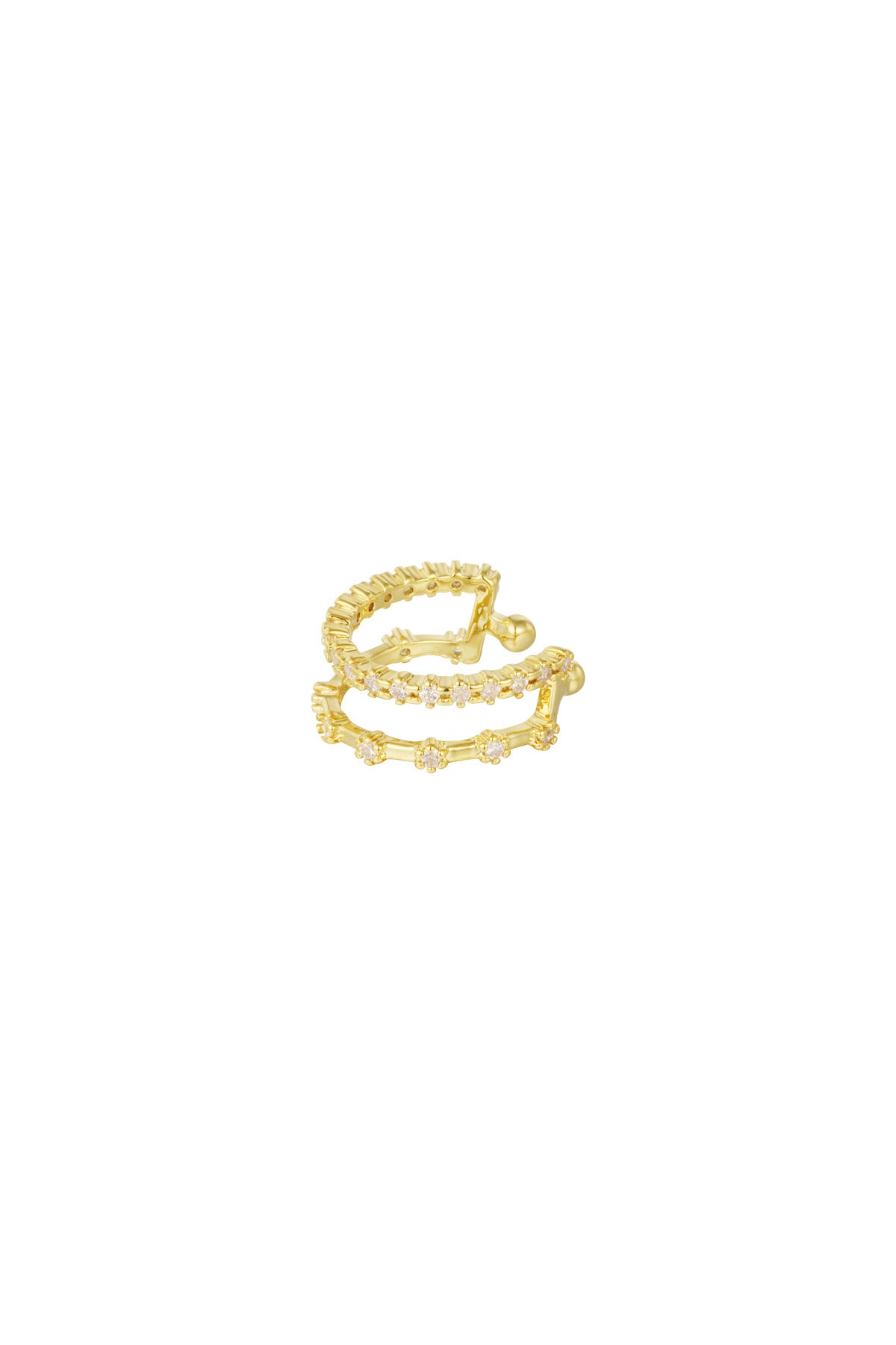 boucle d'oreille double sparkle