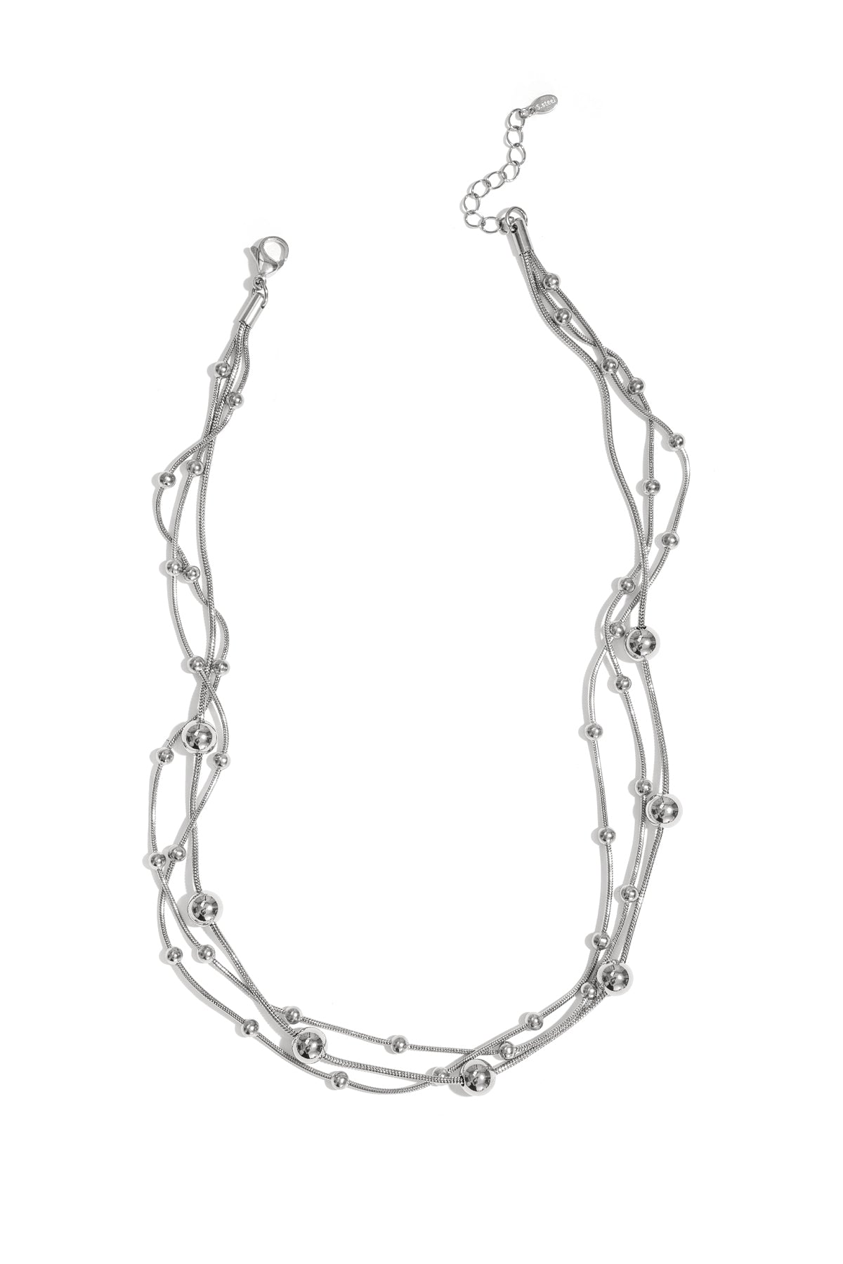 Collier à plusieurs rangs à pois