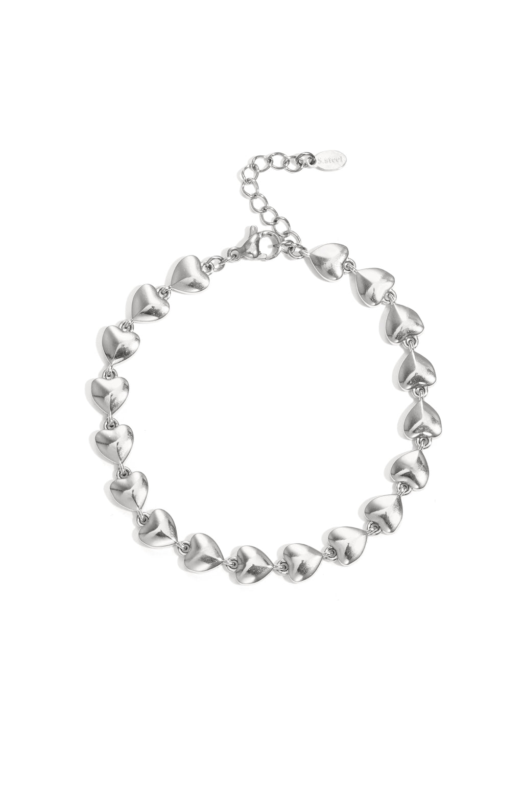 Bracelets à chaîne en acier inoxydable Cœur Simple Daily Simple Series Bijoux pour femmes