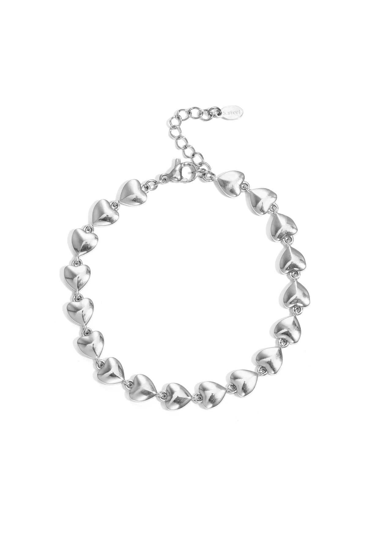 Bracelets à chaîne en acier inoxydable Cœur Simple Daily Simple Series Bijoux pour femmes