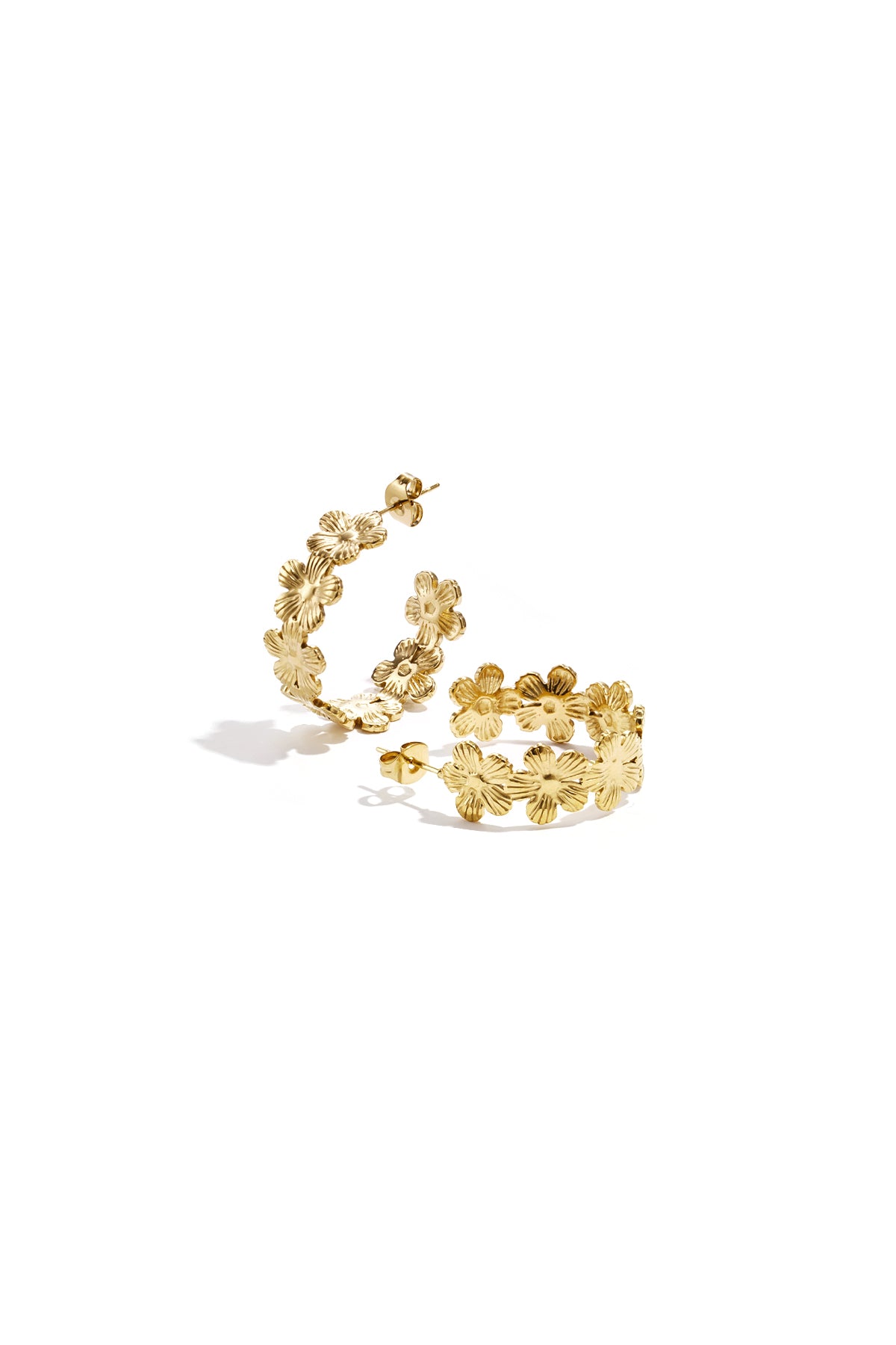 Boucles d'oreilles créoles marguerite