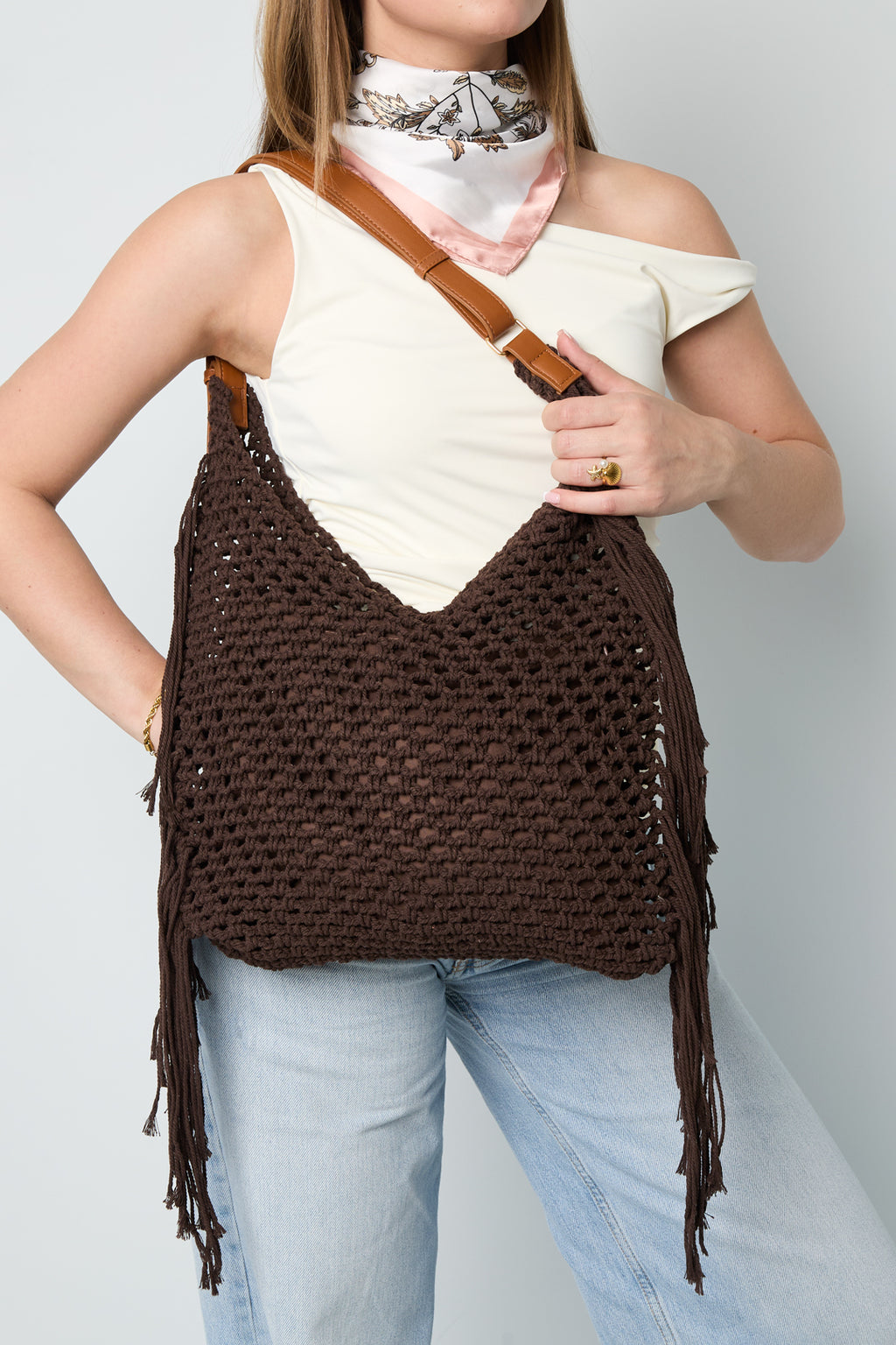 Sacs de plage couleur unie en coton pour les vacances et le quotidien