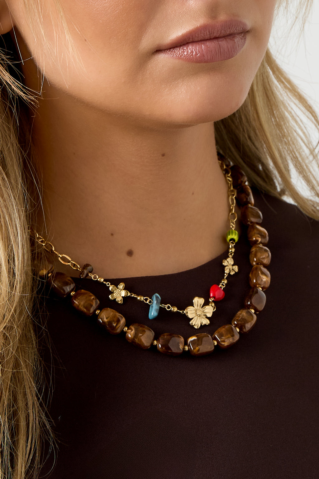 Colliers chaîne Fleur Décontracté Quotidien Simple Série Bijoux pour femmes