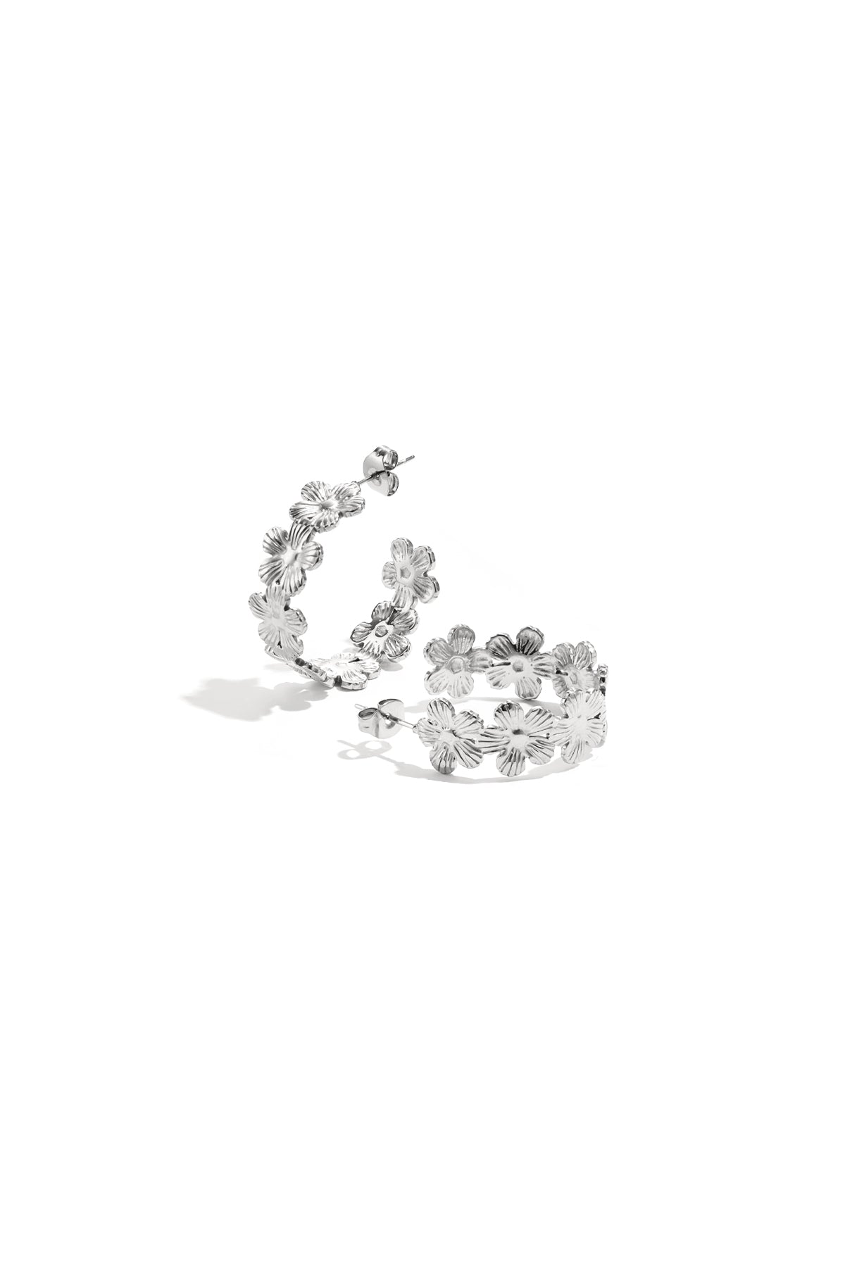 Boucles d'oreilles créoles marguerite